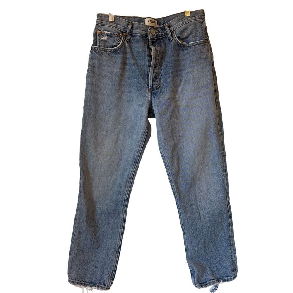 AGOLDE Riley Los‎ Angeles Denim Jeans Womens Size 29 Distressed Light Wash